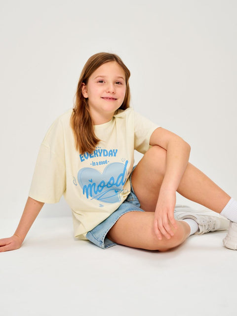 Sinsay Girl's Light Green Short Sleeve T-Shirt | Sinsay In Lebanon