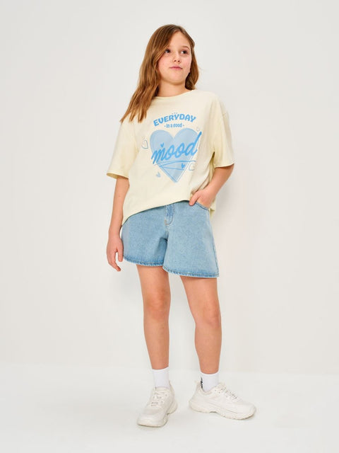 Sinsay Girl's Light Green Short Sleeve T-Shirt | Sinsay In Lebanon