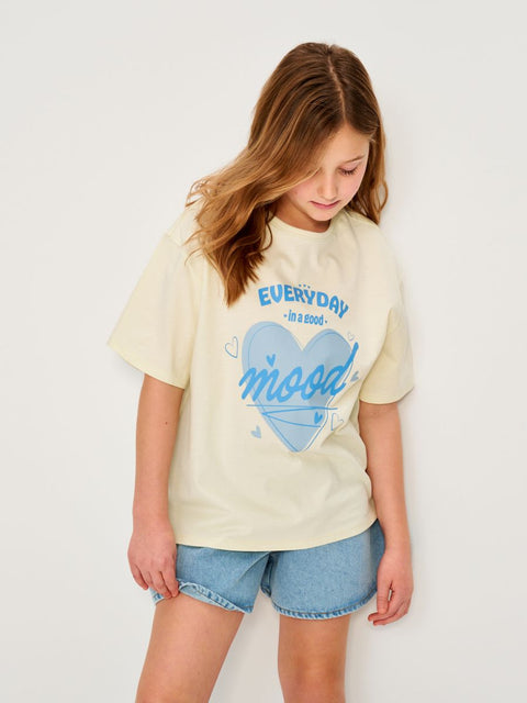 Sinsay Girl's Light Green Short Sleeve T-Shirt | Sinsay In Lebanon
