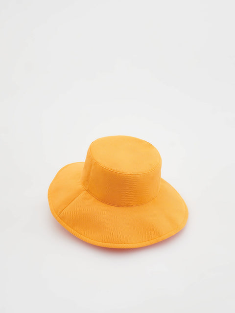 Reserved Girl's Orange Hat With A Large Brim | Reserved In Lebanon