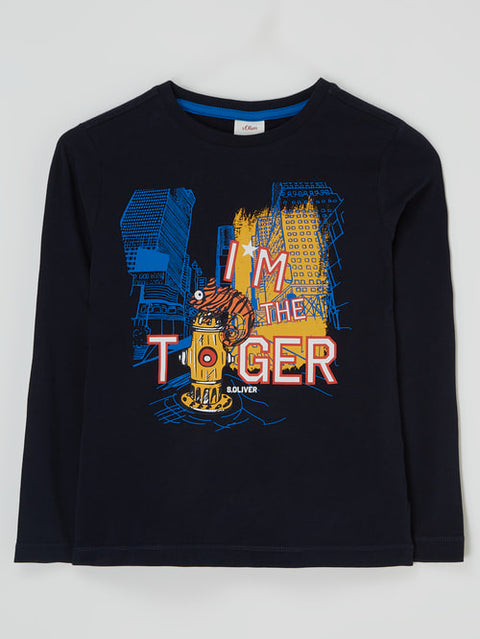S.Oliver Boy's Navy Long-Sleeve Blouse |S.Oliver in Lebanon