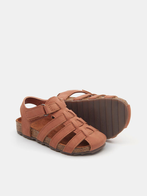 Sinsay Baby Boy's Brown Sandals With Velcro Fastening | Sinsay In Lebanon