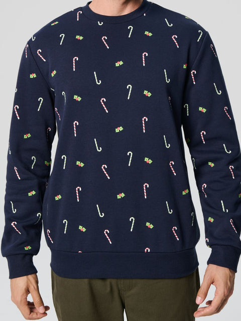 Sinsay Men's Navy Christmas Sweatshirt |Sinsay In Lebanon