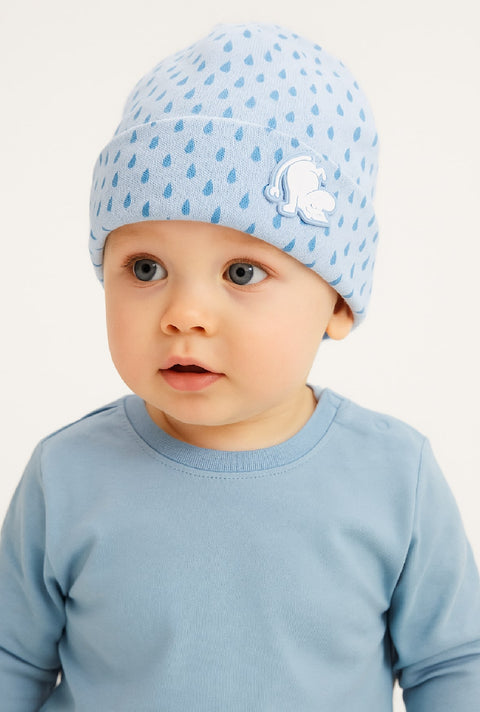 Reserved Baby Boy's Blue Cap With Moomin Print | Reserved In Lebanon