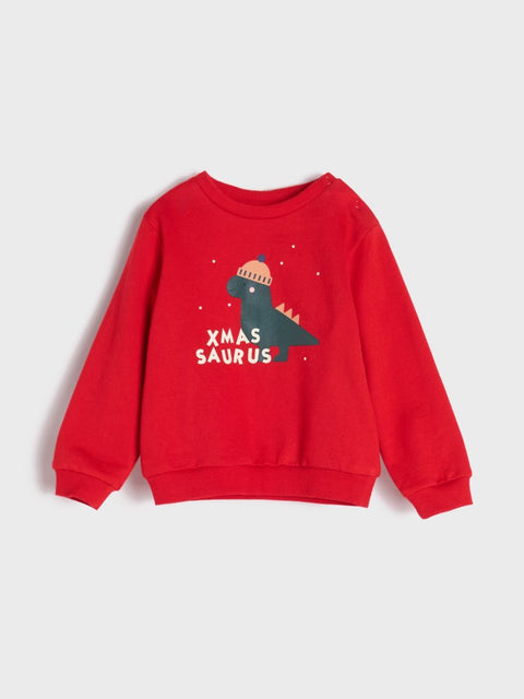 Sinsay Baby Boy's Red Knitted Dinosaur Print X-Mas Set | Sinsay In Lebanon
