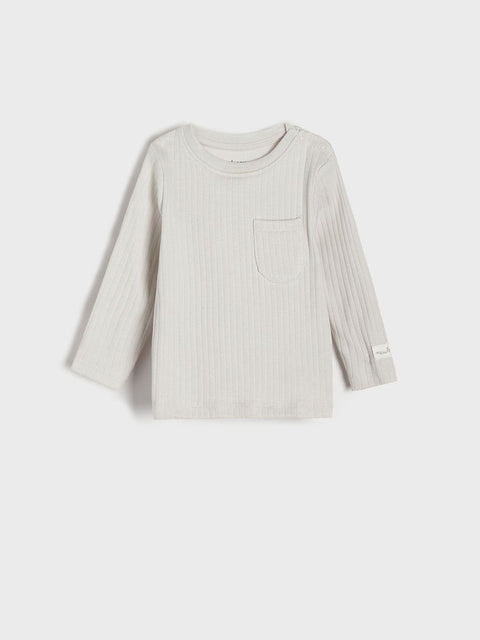 Sinsay Baby Boy's Gray Ribbed Pajama Set |Sinsay In Lebanon