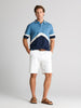 Sinsay Men's Blue & White Polo Neck T-Shirt | Sinsay In Lebanon