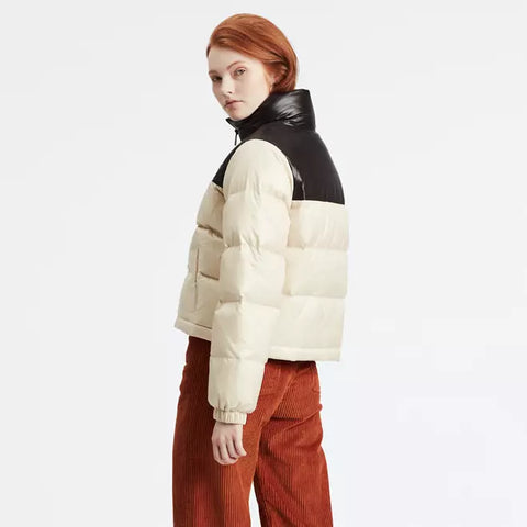 Levis Women's Black & Cream Francesca Down Puffer Jacket | Levis In Lebanon