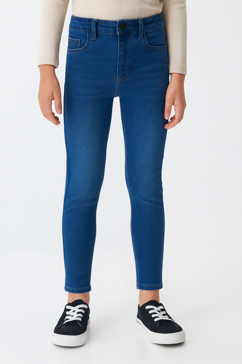 Sinsay Girl's Blue Skinny Slim Jeans | Sinsay In Lebanon