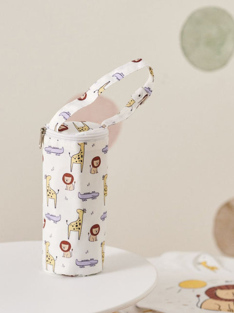 Sinsay White Animals Printed Baby Insulated Bottle Bag | Sinsay In Lebanon