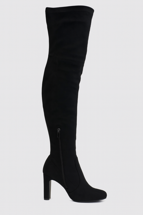 Tata Italia Women's Black Suede Over The Knee Boot | Tata Italia In Lebanon