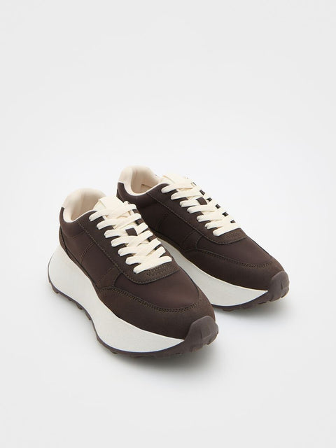 Reserved Women's Dark Brown Platform Sneakers |Reserved In Lebanon