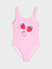 Sinsay Girl's Pink Strawberry Graphic One-Piece Swimsuit | Sinsay in Lebanon