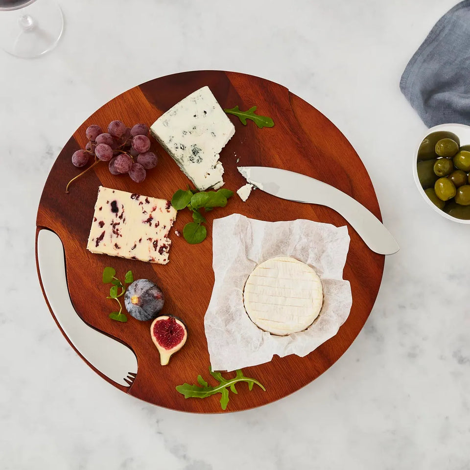 Nambe Cheese Block w/ Knife and Spreader |Nambe In Lebanon