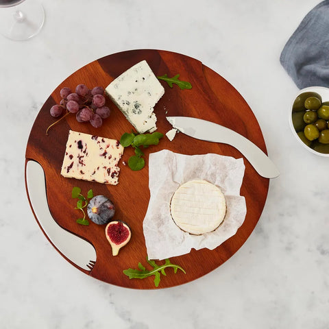 Nambe Cheese Block w/ Knife and Spreader |Nambe In Lebanon