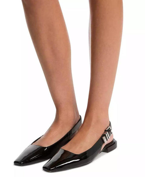 Michael Kors Women Black Darrington Slingback Flats | Michael Kors In Lebanon