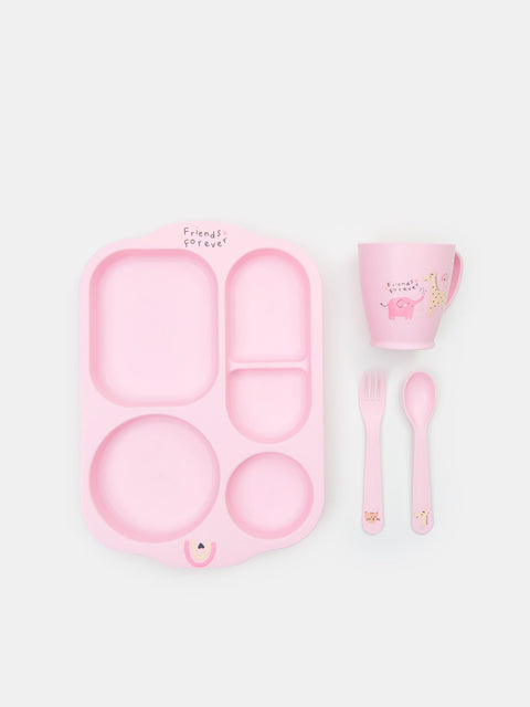 Sinsay Baby Girl's Pink Tableware Set | Sinsay In Lebanon