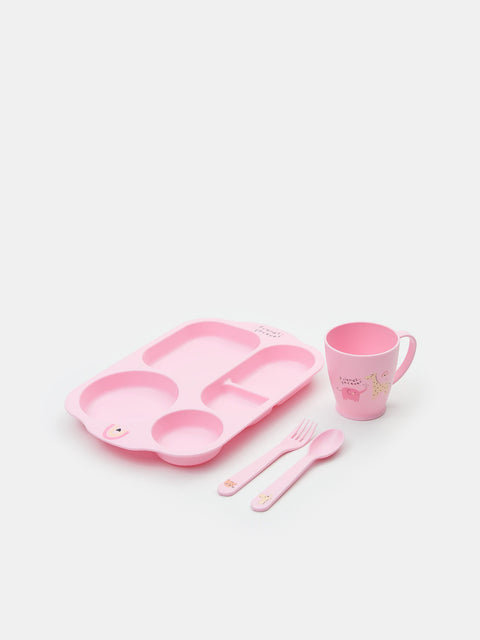 Sinsay Baby Girl's Pink Tableware Set | Sinsay In Lebanon