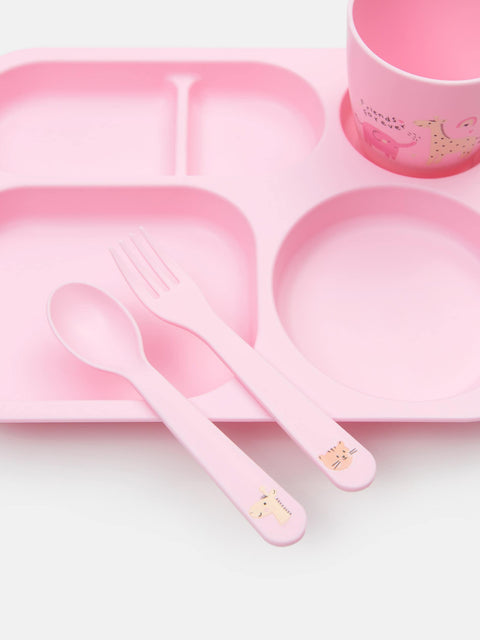 Sinsay Baby Girl's Pink Tableware Set | Sinsay In Lebanon