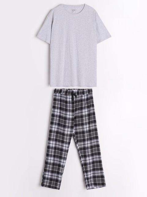 Sinsay Men's Black & Grey Pajama Set 2pcs | Sinsay In Lebanon