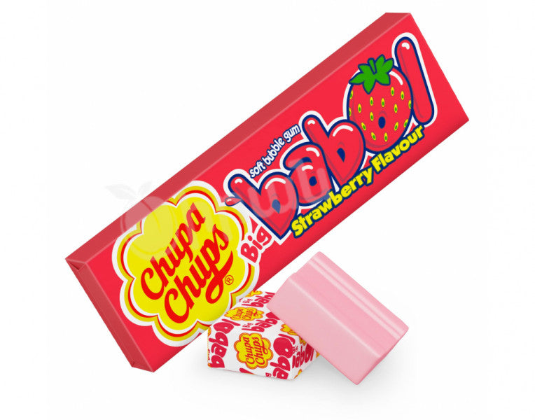 Chupa Chups Big Babol Strawberry Gum Fun Flavour 27g | Chupa Chups In Lebanon