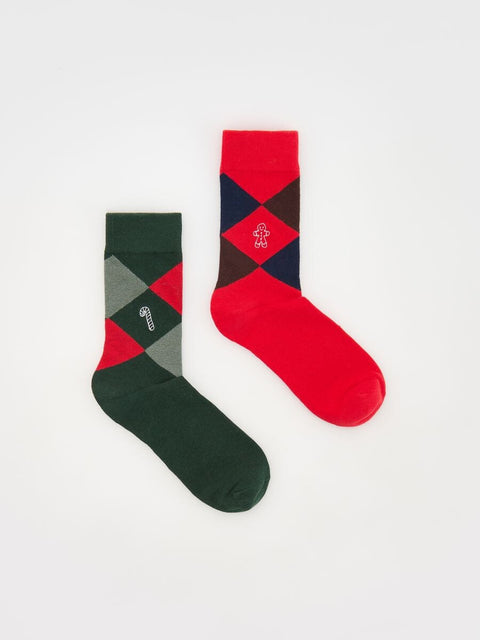 Reserved Women's Multicolor Christmas Socks 2 Pack | Reserved In Lebanon