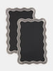 Sinsay Black Asymmetrical Table Mats 2 Pack | Sinsay In Lebanon