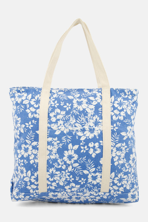 Club Room women Floral Tote Blue ONE SIZE abb167(lr87)