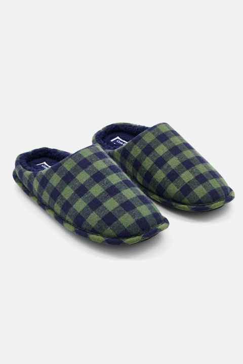 Club Room Men's Multicolor Plaid Slippers |Club Room In Lebanon