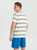 Sinsay men off white/blue 2 piece pajama set AYA