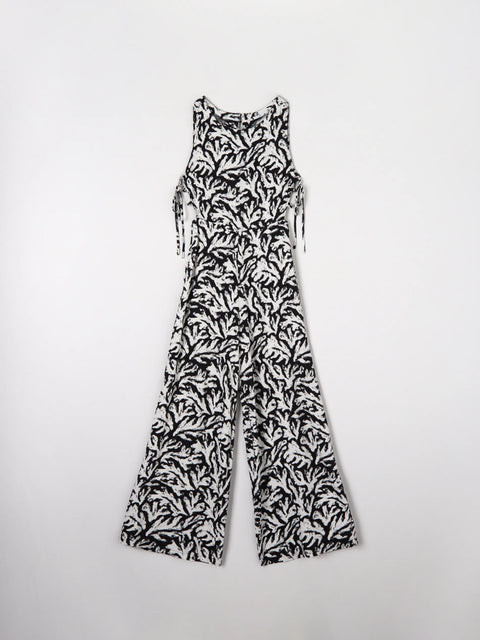 Sinsay Women's White & Black Sleeveless Jumpsuit | Sinsay In Lebanon