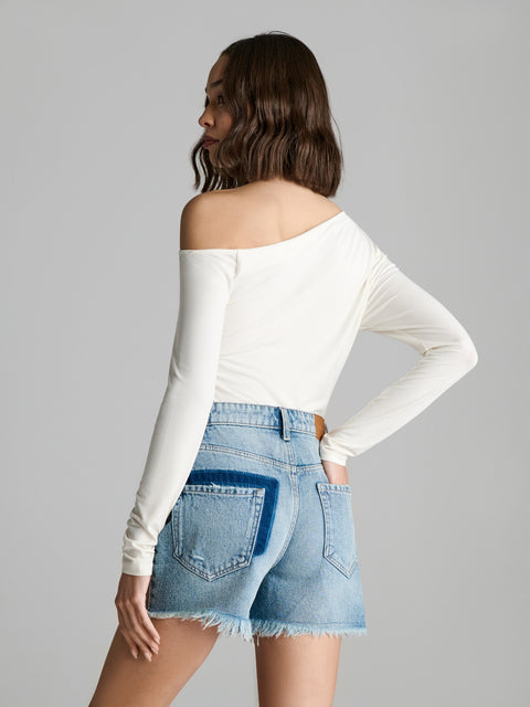 Sinsay Women's Blue Regular  Distressed Denim Short | Sinsay in Lebanon