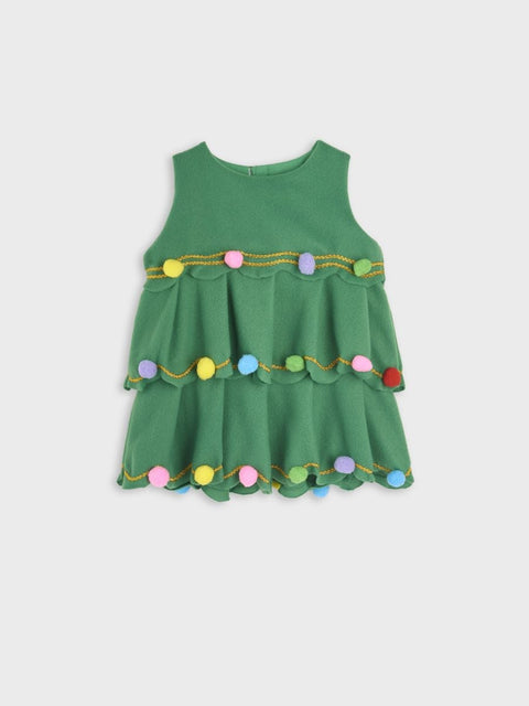 Sinsay Girl's Green Christmas Tree Costume Set 2pcs | Sinsay In Lebanon