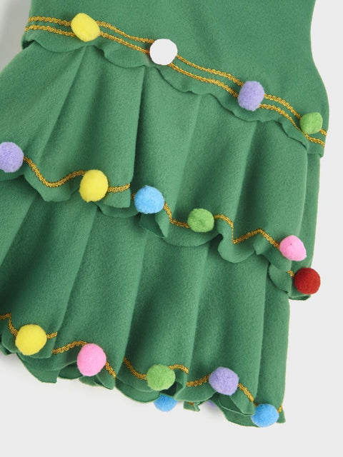 Sinsay Girl's Green Christmas Tree Costume Set 2pcs | Sinsay In Lebanon