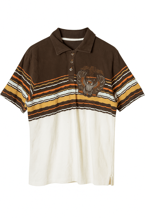Ecko Unltd Men's Brown & White T-Shirt ABF4385