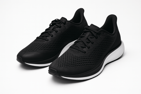 Lane Eight Women's Black The Relay Trainer Sneakers | Lane Eight In Lebanon