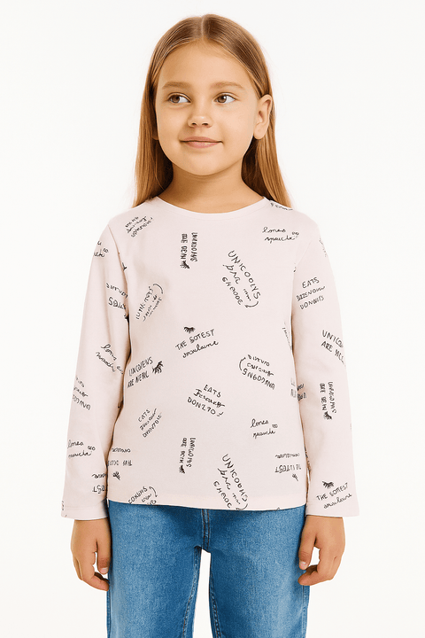 Sinsay Girl's Light Pink Long-Sleeve Blouse | Sinsay In Lebanon