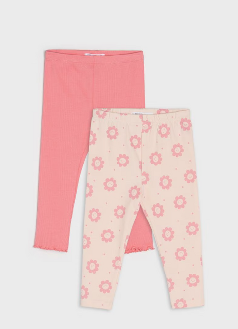 Sinsay Girl's Pack Of 2 Pink Pants ANFK18