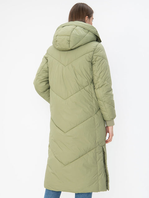 Tom Tailor Denim Women's Khaki Quilted Coat | Tom Tailor In Lebanon