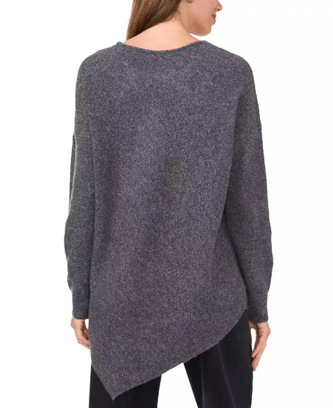 Vince Camuto Women's Gray Crewneck Asymmetrical Sweater|Vince Camuto In Lebanon