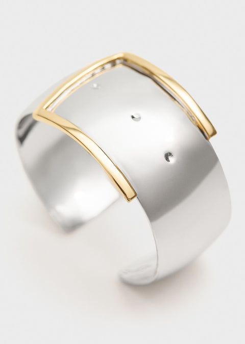 I.N.C. International Concepts Women's Silver & Gold Tone Buckle Design Bracelet | I.N.C. International Concepts In Lebanon