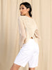 Sinsay Women's White High Waist Denim Shorts | Sinsay In Lebanon