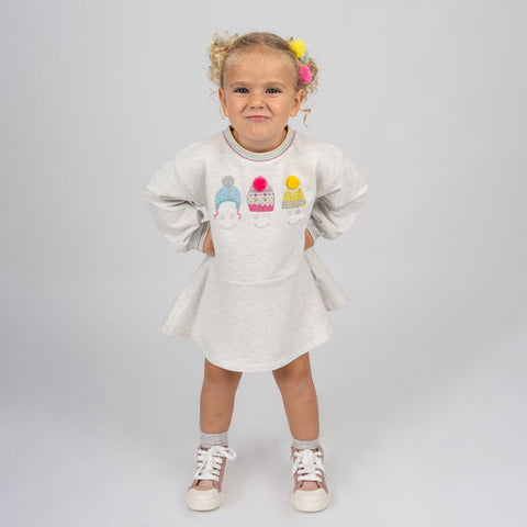 Charanga Baby Girl's Grey Dress 77137 cr39 shr