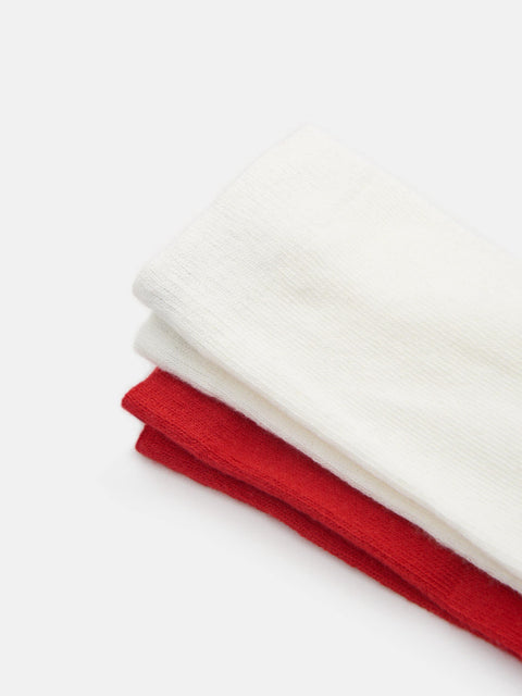 Sinsay Baby Girl's Red/White Tights 2-Pack | Sinsay In Lebanon