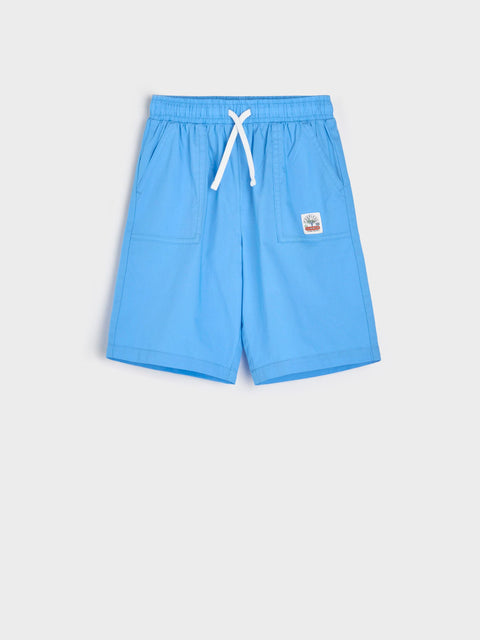 Sinsay Boy's Mid Blue Short With Decorative Patch | Sinsay In Lebanon