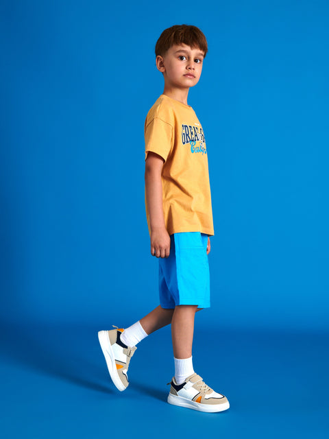 Sinsay Boy's Mid Blue Short With Decorative Patch | Sinsay In Lebanon