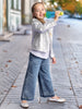 Sinsay Baby Girl's Blue Wide Leg High Waist Jeans | Sinsay In Lebanon