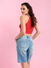 Sinsay Women's Blue Distressed Denim Short | Sinsay In Lebanon