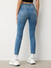 Sinsay Women's Blue Skinny Mid Waist Jeans | Sinsay In Lebanon