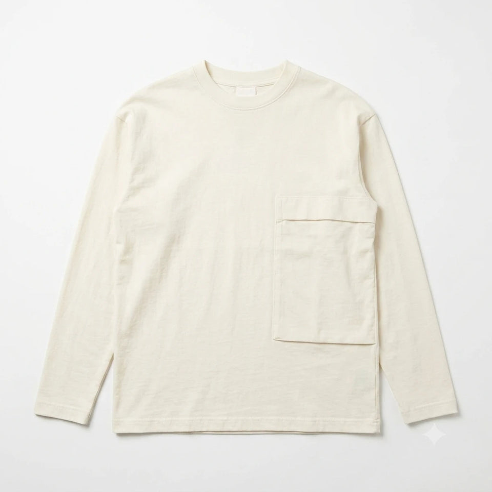 Zara Boy's White Chest Pocket Crewneck Plain Blouse | Zara In Lebanon